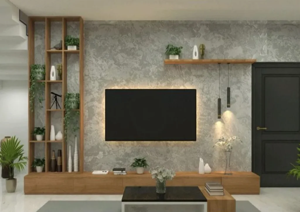 Backdrop TV Minimalis Ruang Keluarga